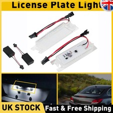 2X LED Licence Number Plate Light For Opel Vauxhall Astra Insignia Vectra Zafira