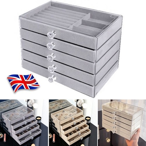 Large jewellery box velvet - jewellery,