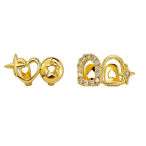 Teeth caps hip hop heart - -,