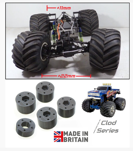 Wheel spacer set for - set, tamiya