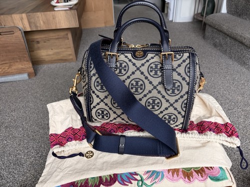 Tory burch monogram barrel bag - burch,
