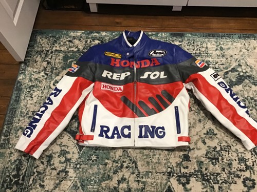 Repsol honda leather motorbike - leather,