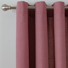 Argos Cotton Home Herringbone Lined Eyelet Curtains