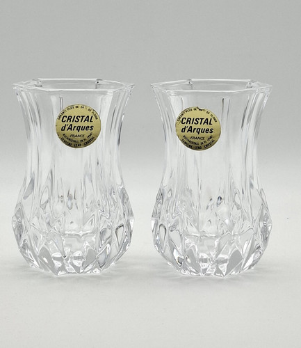 Pair vintage french cristal - pair,
