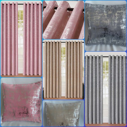 Grey eyelet curtains thermal - grey,
