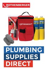 Rothenberger Plumbers Hot Bag Superfire 2 Torch Mapp Steel Wool Solder Kit 