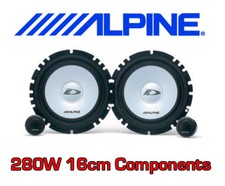 ALPINE 16cm 2-way SXE CAR DOOR 6.5" inch COMPONENT SPEAKERS TWEETERS SXE-1750S