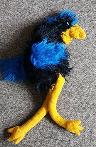 Emu plush hand puppet 1980s - emu,