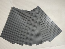 (6) DARK GRAY LEGO BASEPLATES 16X32 thin dot base board 10x5 inch plate 🔥