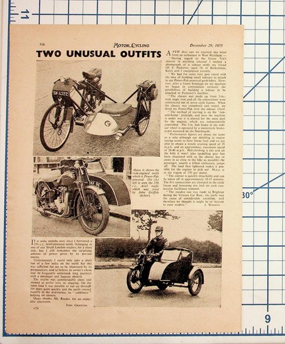 1955 motor cycling magazine - motor,