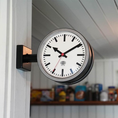 Dulton double sided wall clock - double,
