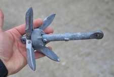 used four prong grapnel folding anchor  0.7  kg - FREE POSTAGE