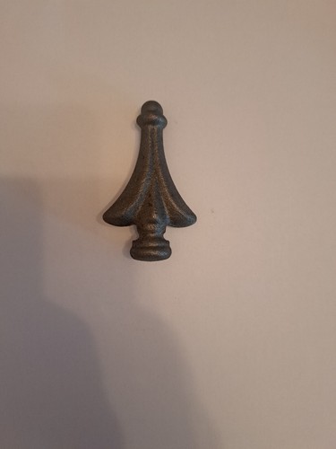 Steel railheads finials gates - steel,