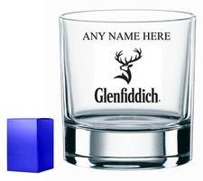 Personalised Engraved WHISKY BRANDY WHISKEY MIXER glass GLENFIDDICH