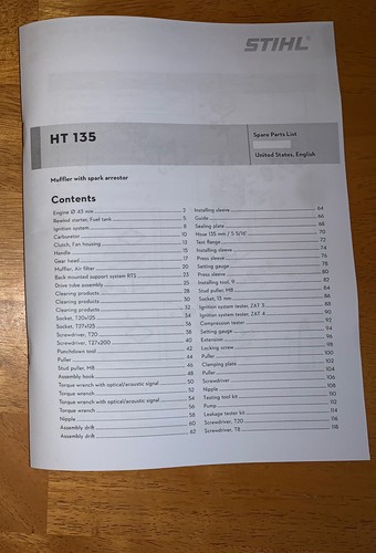 135 ht135 stihl pole - 135,,