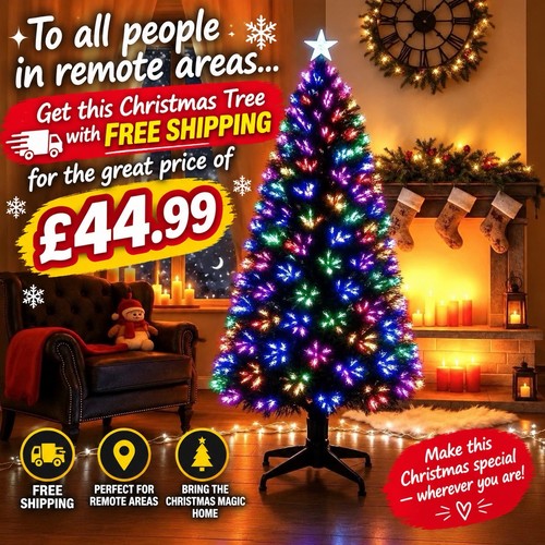 4ft fibre optic christmas tree - optic,