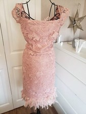Lipsy Feather Nude Pink Lace