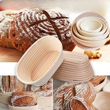 Round/Oval Bread Proofing Proving Basket Rattan Banneton Brotform Dough Tool