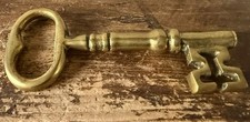 Vintage Large Solid Brass Key