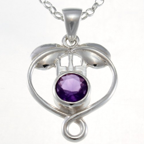 Sterling silver amethyst - sterling,