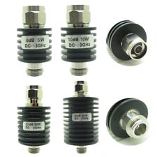 Round RF Coaxial Attenuator 5W-50W 1dB-50dB N Type Male to Female 3.0GHz 50 Ohm