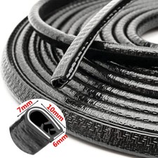 10M Car Door Boot Edge Protector Strip Trim U Shape Guard Seal Rubber Black