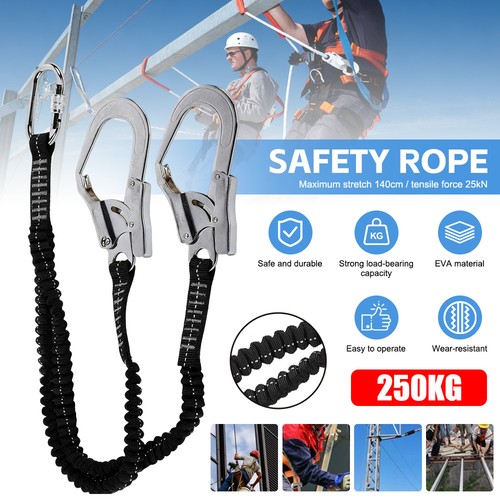 Safety belt with lanyard - with, work
