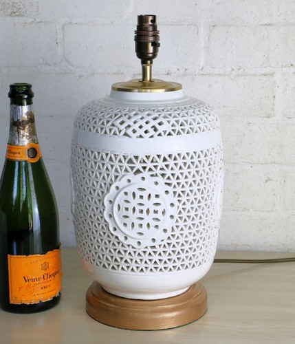 Table lamp oriental blanc - lamp,