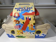 Wooden Noah's Ark Playset with