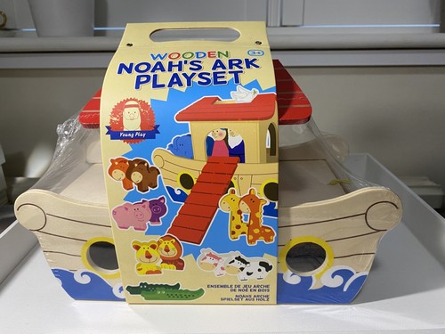 Wooden noah ark - wooden, playset