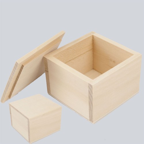 Wooden small box for jewellery - wooden,