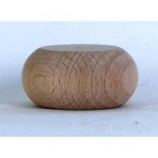 4 MINIATURE BUN FEET FOR FURNITURE 51mm dia. (2"), BUN FOOT 25mm (1") high  E872