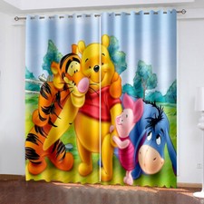 Curtain Eyelet Blackout Opaque Decor Bedroom/LivingRoom/Door Cartoon Winnie Pooh