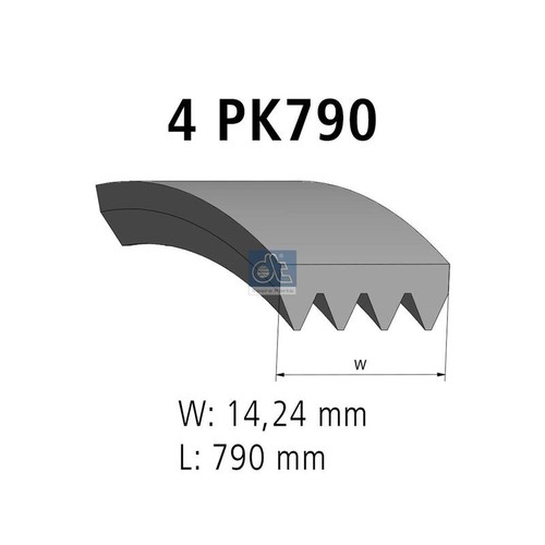 Ribbed belt spare - v-ribbed,