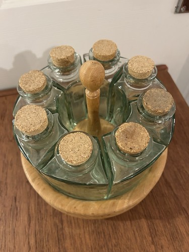 Vintage hand turned oak - hand,