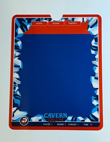 Vectrex cavern rescue - vectrex, overlay