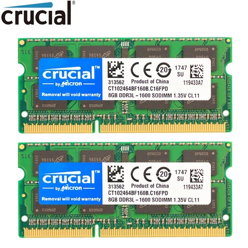 Crucial ddr3l 16gb 2x8gb 1600 - 16gb,