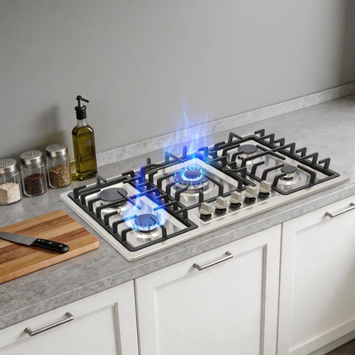Gas cooktop burner - gas,