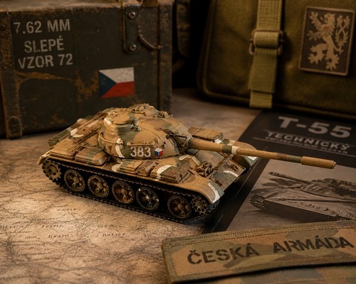 Main battle tank model - t-55,