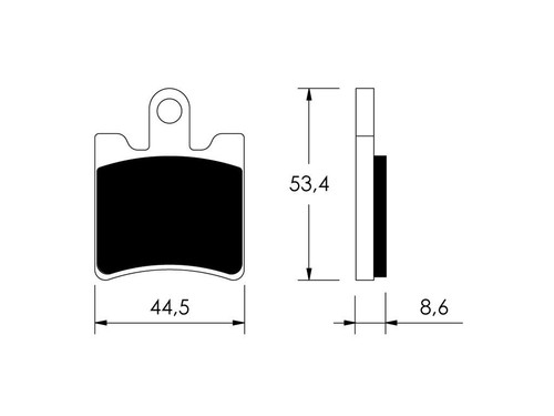 P10751 organic front brake - organic,
