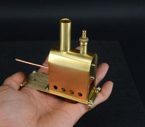 Mini copper steam boiler - copper, with