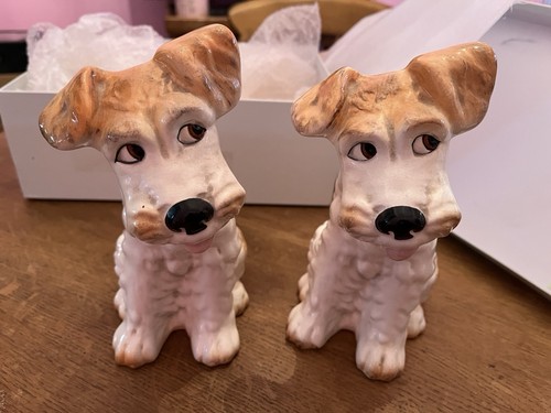 Sylvac terrier dog figurines - sylvac,
