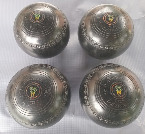 Henselite lawn bowls set - bowls, 4