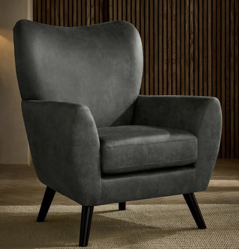 Next monza faux leather grey - leather,
