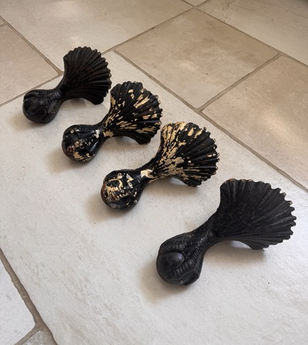 Antique cast iron eagle claw - cast,