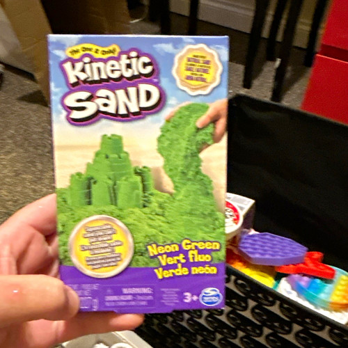 Kinetic sand neon green play - kinetic,