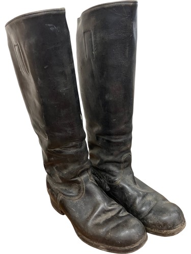 Vintage black riding boots - vintage,