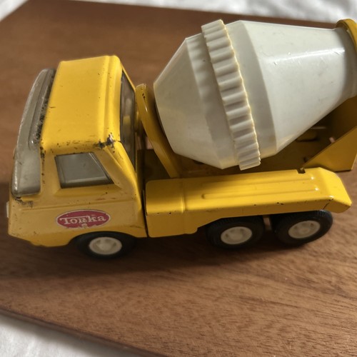 Vintage yellow tonka cement - vintage,