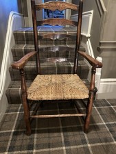 Antique carver ladderback - antique,