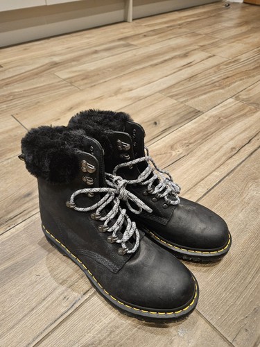 Faux fur lined martens - fur, dr